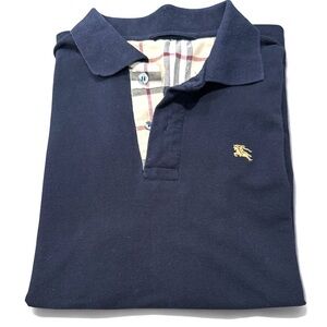 Burberry Men’s Navy Polo Size Medium